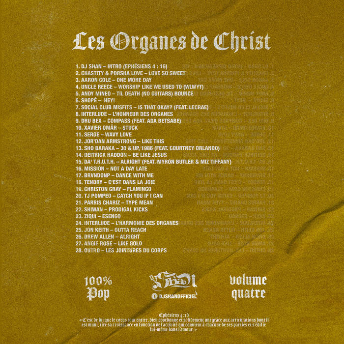 Pochette verso : Les Organes de Christ Vol. 4