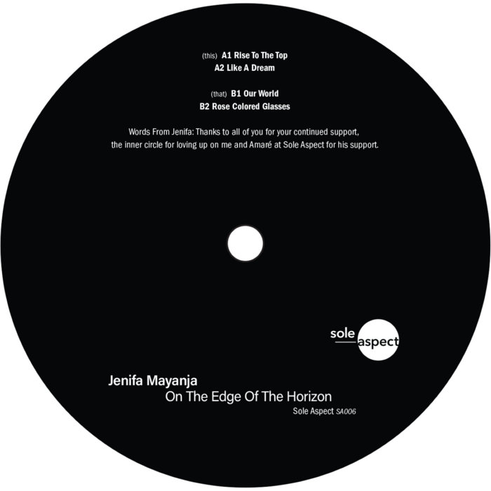 Jenifa Mayanja / On The Edge Of The Horizon EP Jenifa Mayanja / On The Edge Of The Horizon EP