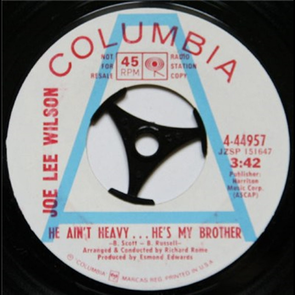 He Aint Heavy Hes My Brother Take A Big Hunk Of My Love | Joe Lee Wilson