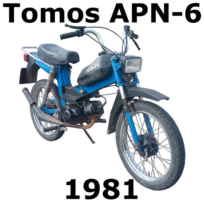 Tomos APN-6 1981 moped motorcycle | Krampfstadt Studio