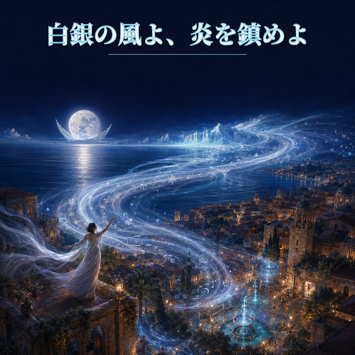 白銀の風よ、炎を鎮めよのBandcamp公式ジャケット