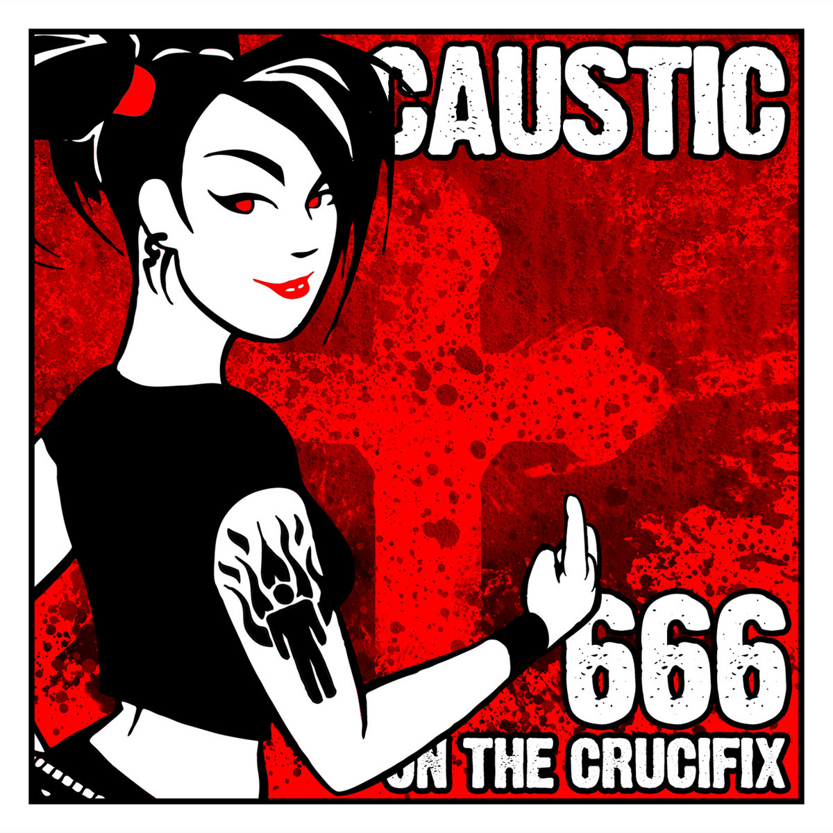 666 On The Crucifix | Caustic