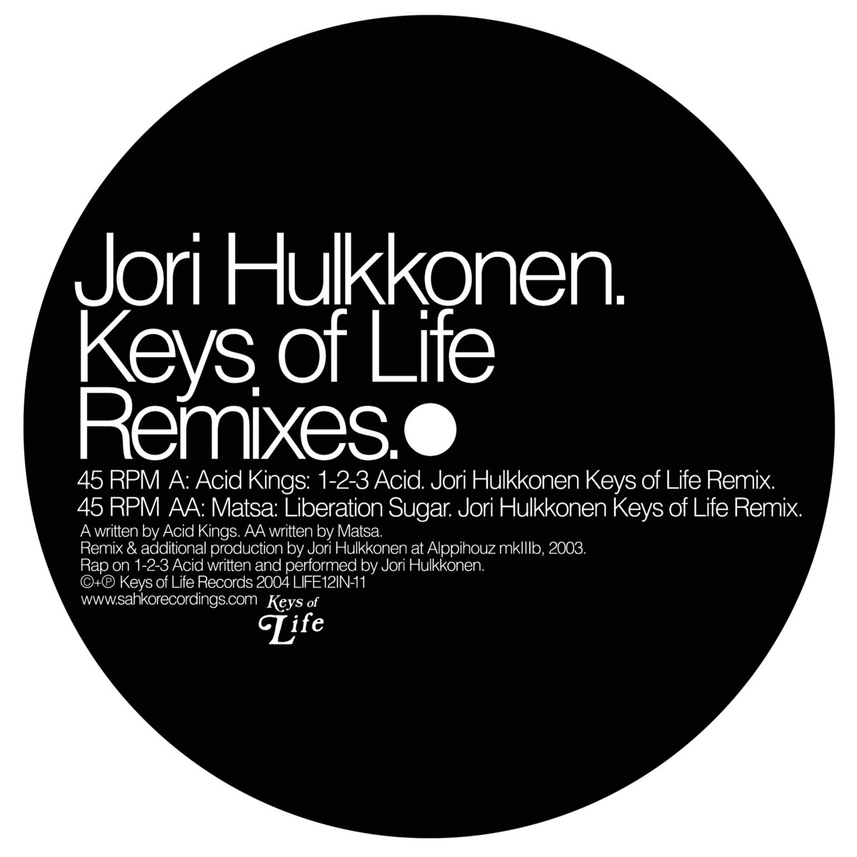 1-2-3 Acid | Acid Kings Remix by Jori Hulkkonen | Sahko Recordings