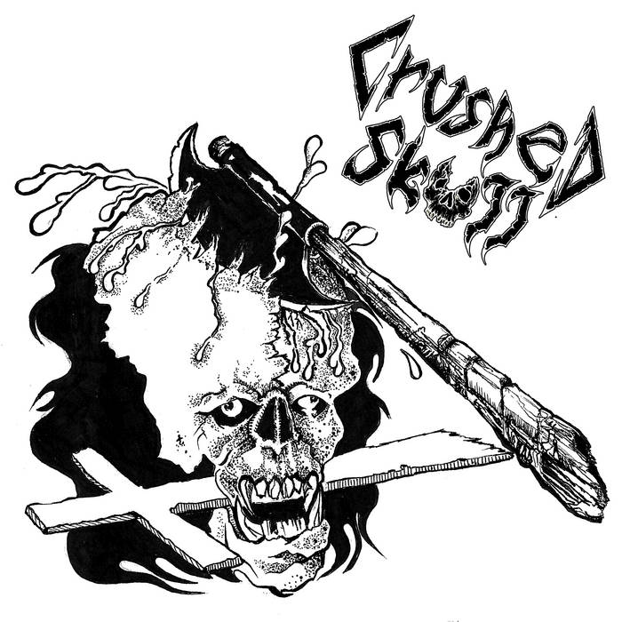 Crushed Skull Drawing