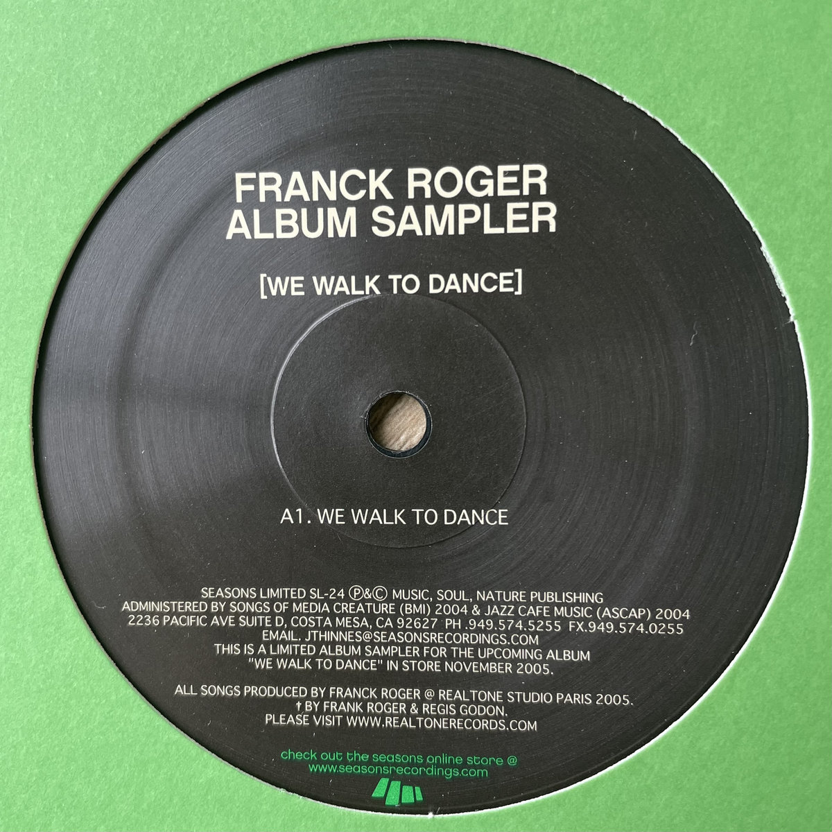 Franck Roger 'We Walk To Dance' Album Sampler | Seasons Recordings