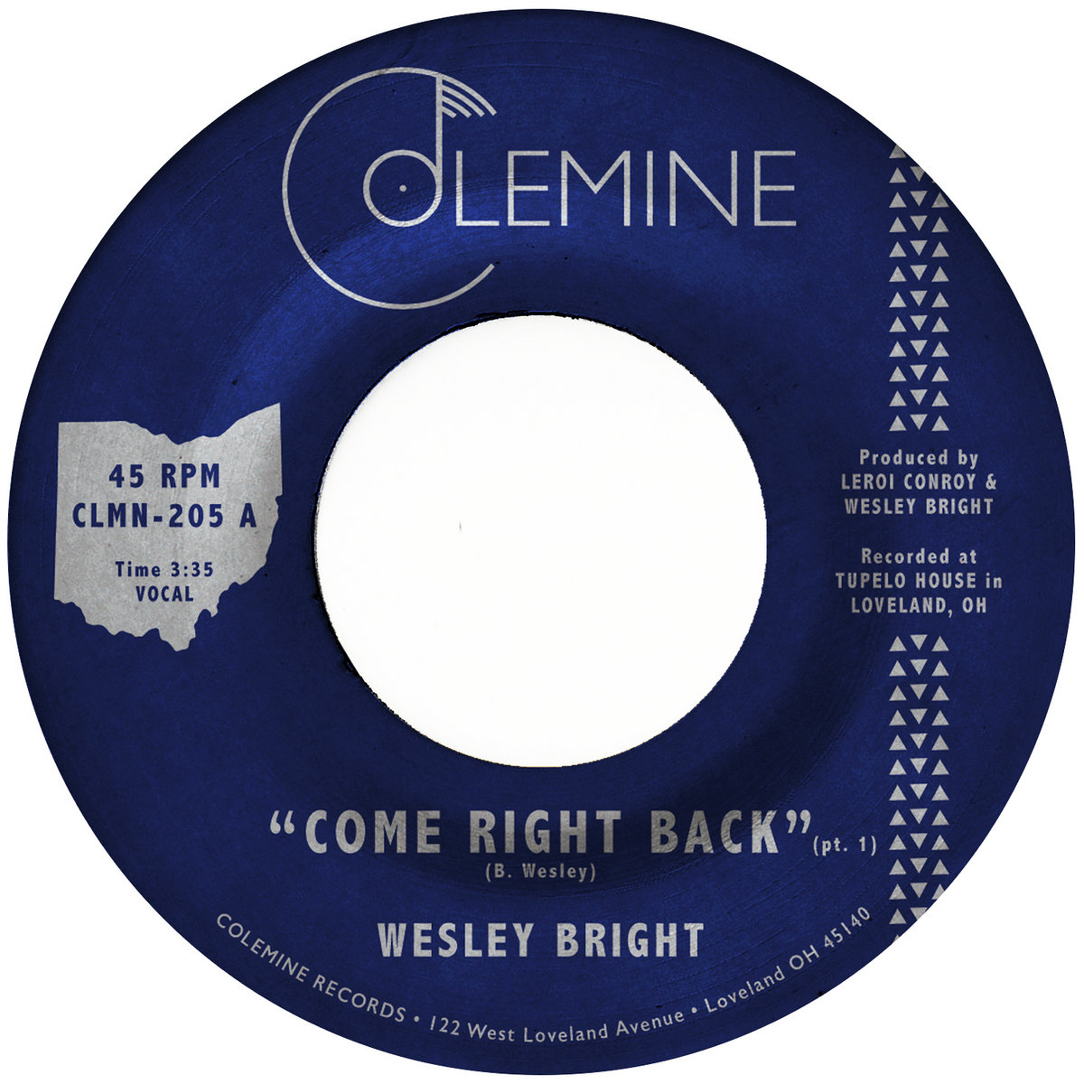 Wesley Bright / Come Right Back Wesley Bright / Come Right Back