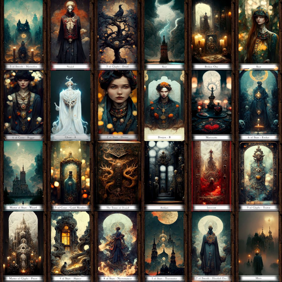 Madam Eva's Tarot Deck - 80 Stunning Tarot Cards | The Guild of The Black  Crow