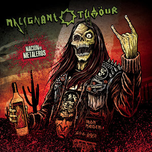 NACIÓN DE METALEROS (split 7" EP with ACIDEZ) cover