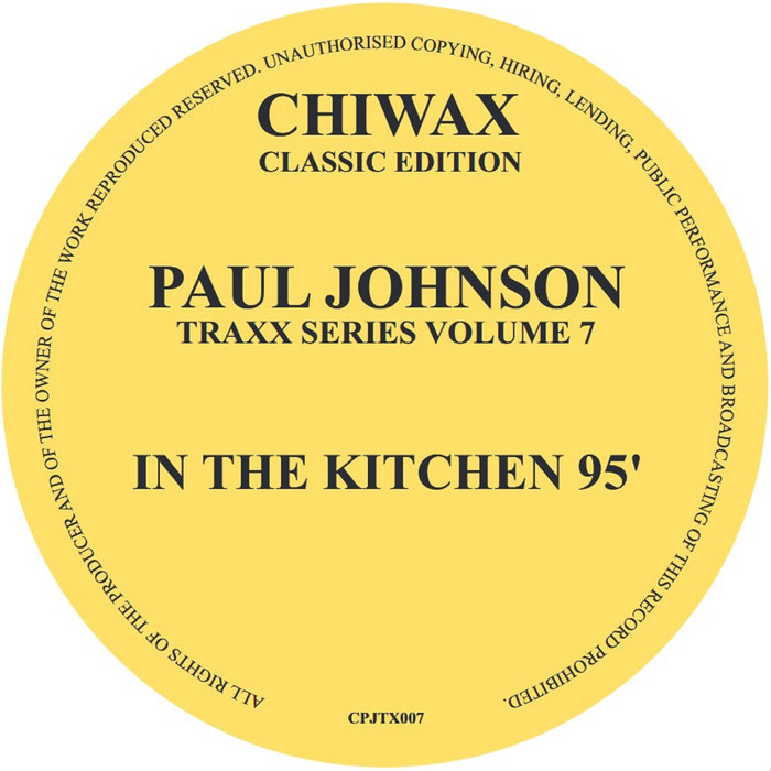 Paul Johnson / In The Kitchen 95 (Limited Red Vinyl!) Paul Johnson / In The Kitchen 95 (Limited Red Vinyl!)