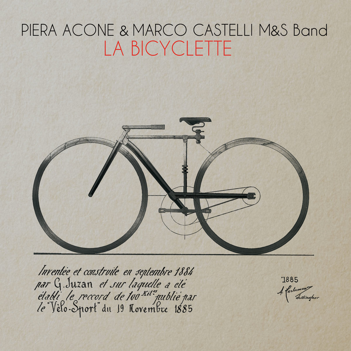 Roue Velo 1885 La Bicyclette PIERA ACONE MARCO CASTELLI Caligola
