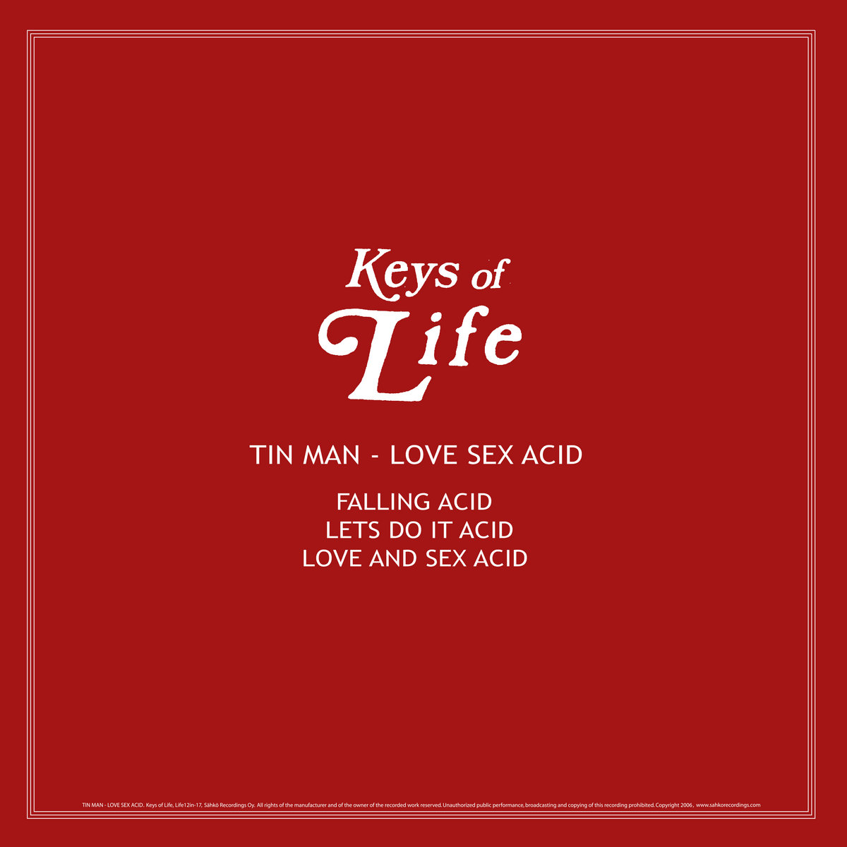 Love Sex Acid | Tin Man | Sahko Recordings
