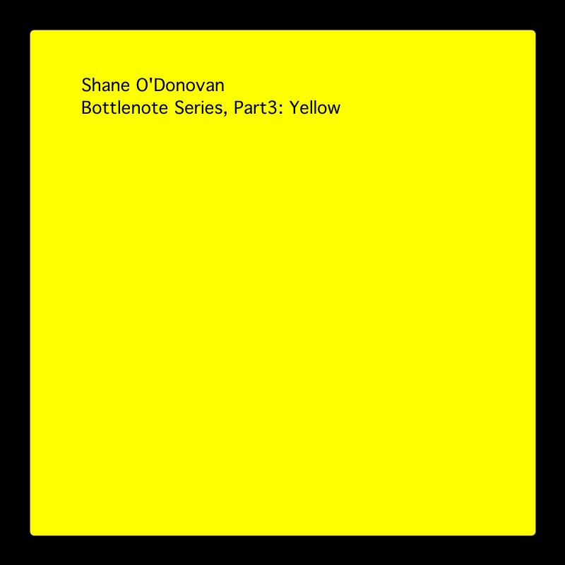 Bottlenote Series, Part3: Yellow cover