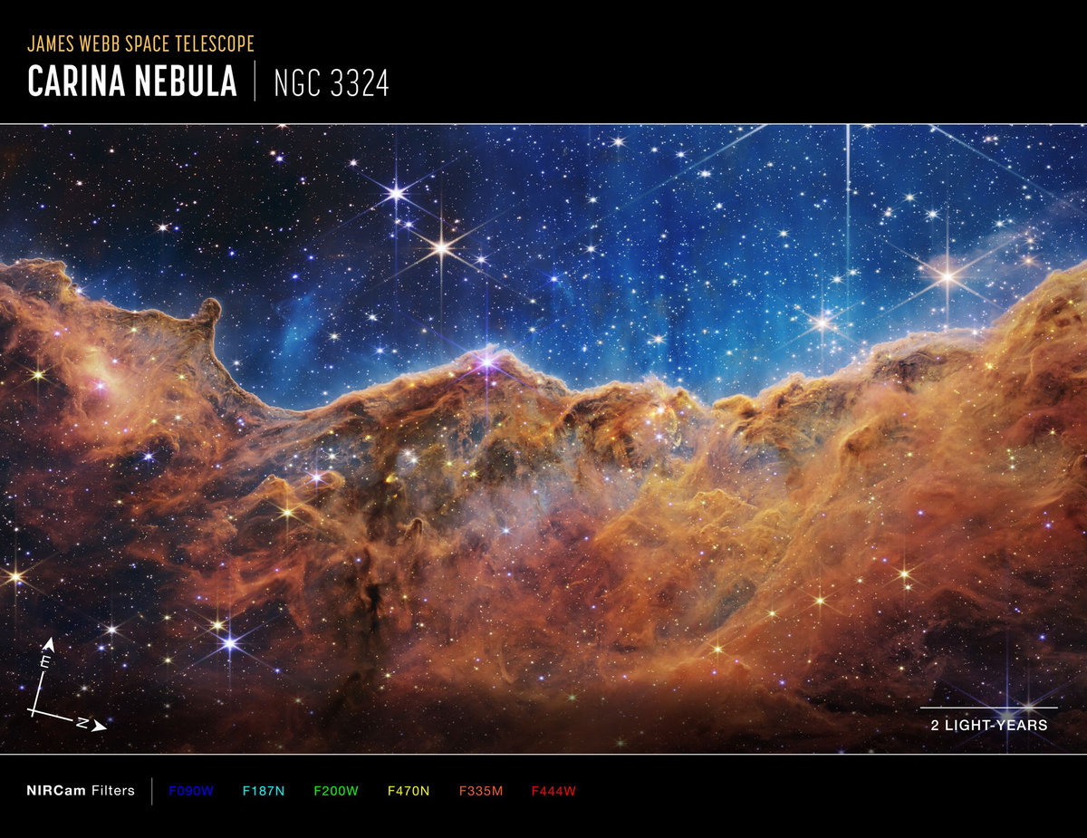 Cosmic Cliffs of the Carina Nebula (NGC 3324) | Jack Hertz