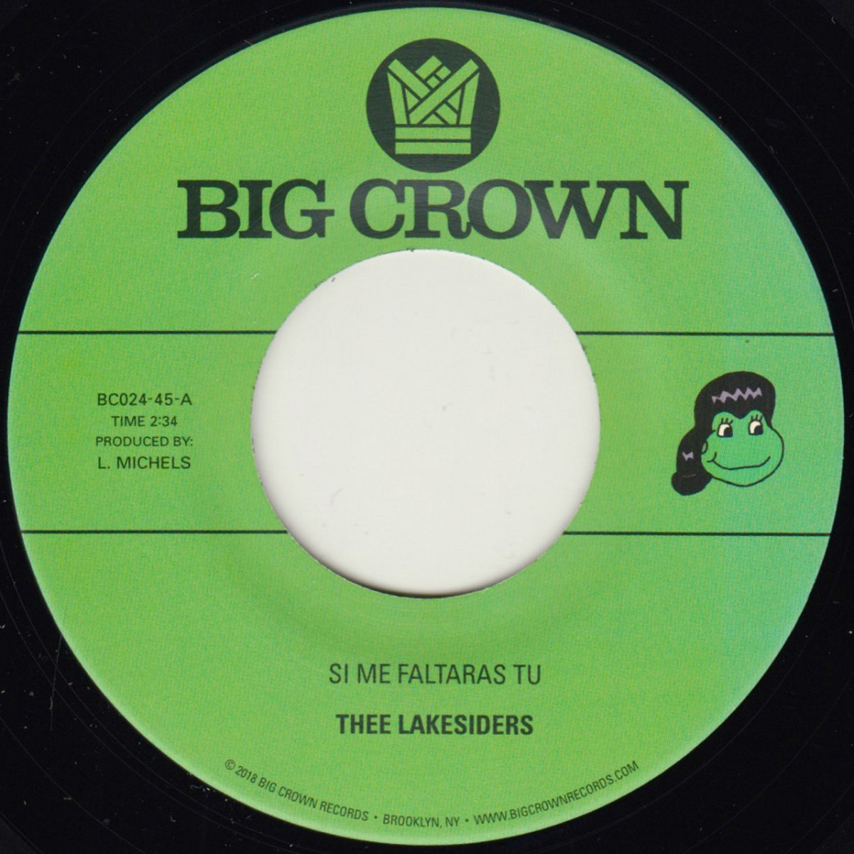 Si Me Faltaras Tu b/w Parachute | Thee Lakesiders | Big Crown Records
