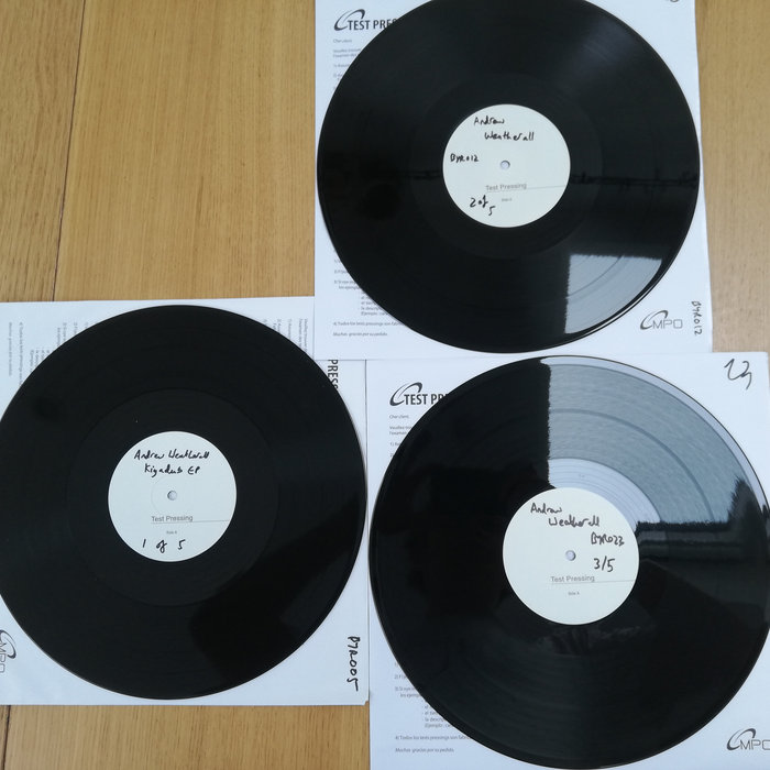 Andrew Weatherall Test Pressings Bundle Only 5 Pressed Ever Andrew Weatherall Byrd Out