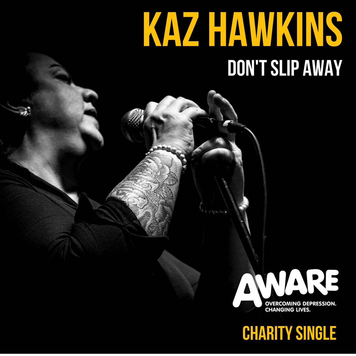 Don't Slip Away Charity Single for AWARE NI Kaz Hawkins AWARE