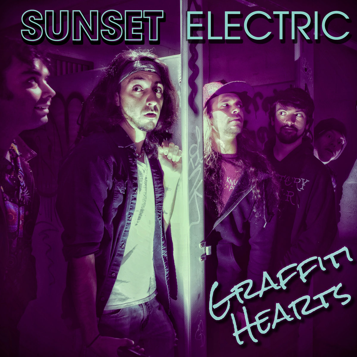 Graffiti Hearts Sunset Electric graffiti-hearts-sunset-electric