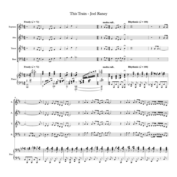 This Train Joel Raney Choral Music Practice Files