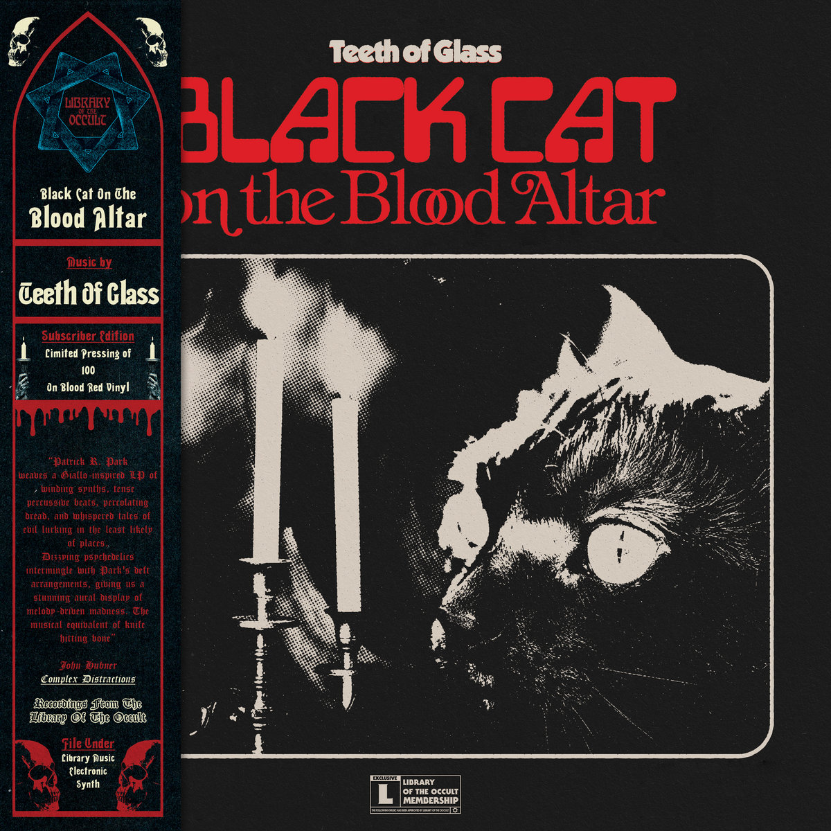 Black Cat on the Blood Altar | Teeth of Glass | Library Of The Occult