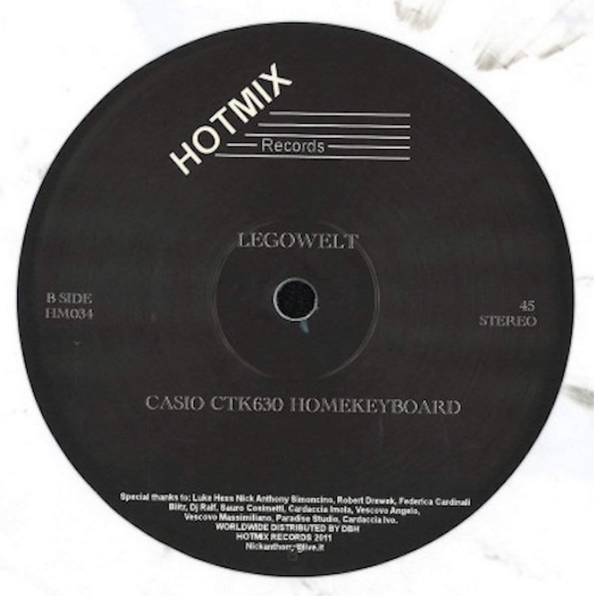Legowelt - Casio CTK630 Homekeyboard (HM034) | HOTMIX RECORDS