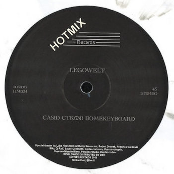Legowelt - Casio CTK630 Homekeyboard (HM034) | HOTMIX RECORDS