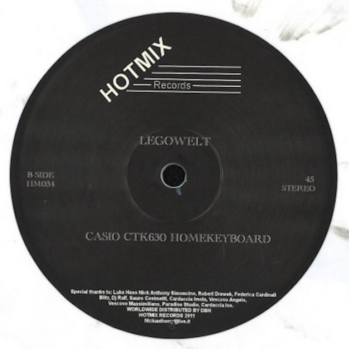 Legowelt - Casio CTK630 Homekeyboard (HM034) | HOTMIX RECORDS