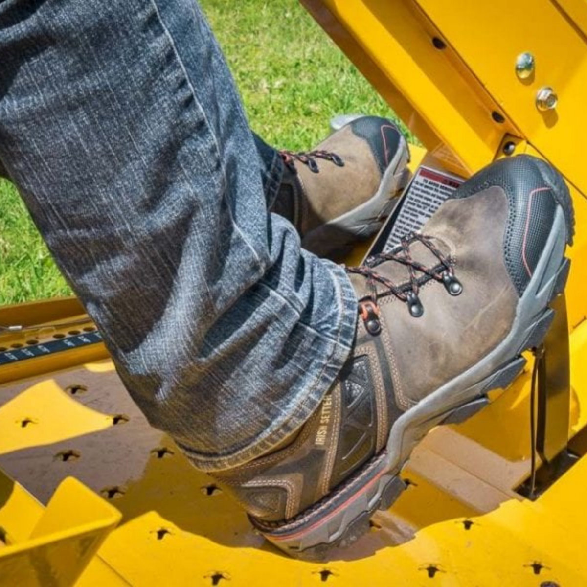 diesel on work boots