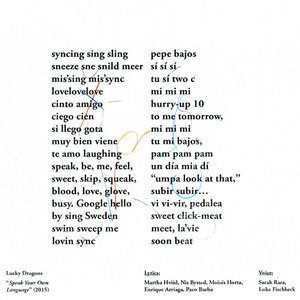 Speak Your Own Language (2015) cover