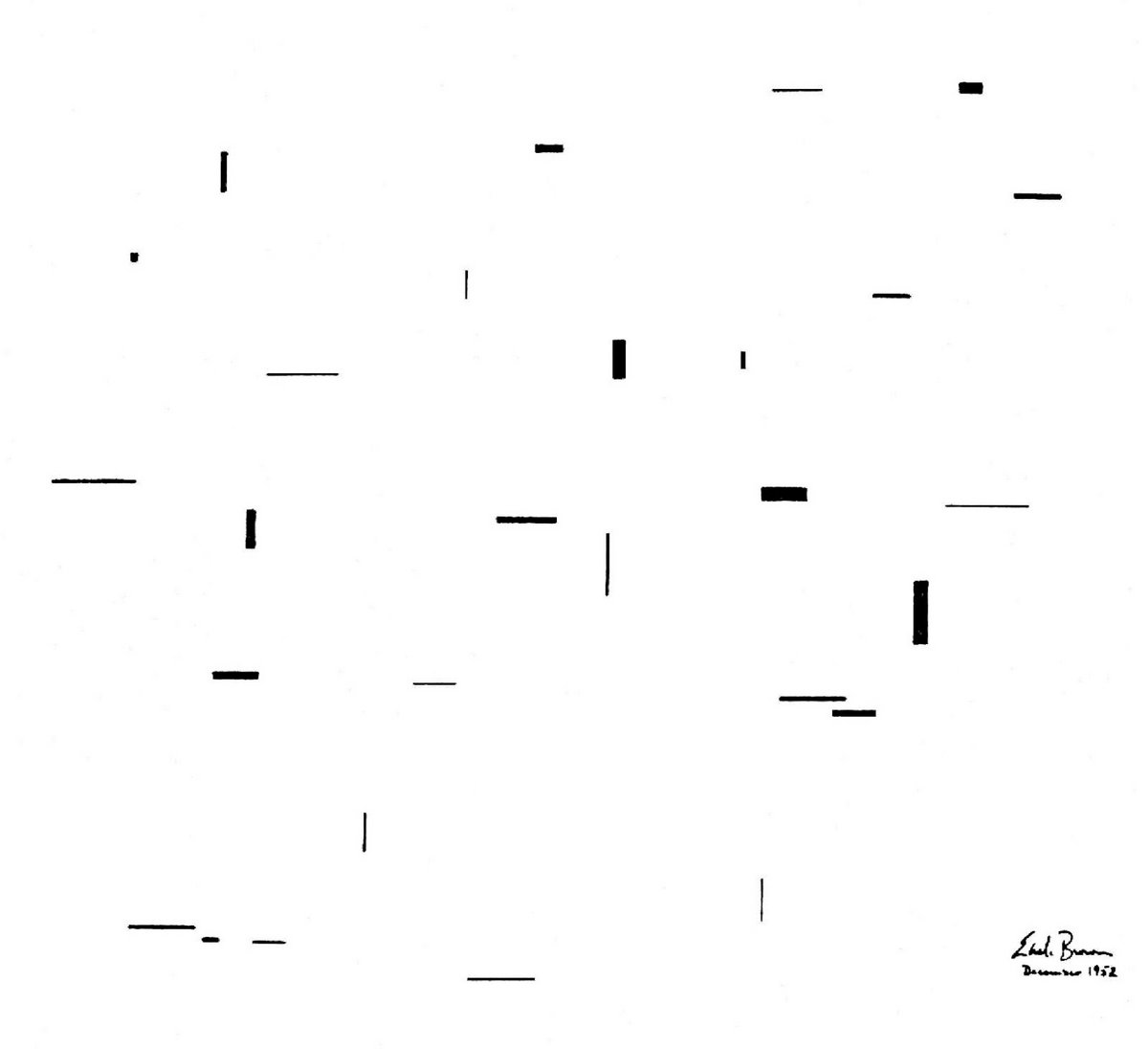 Partition graphique de December 1952 de Earle Brown