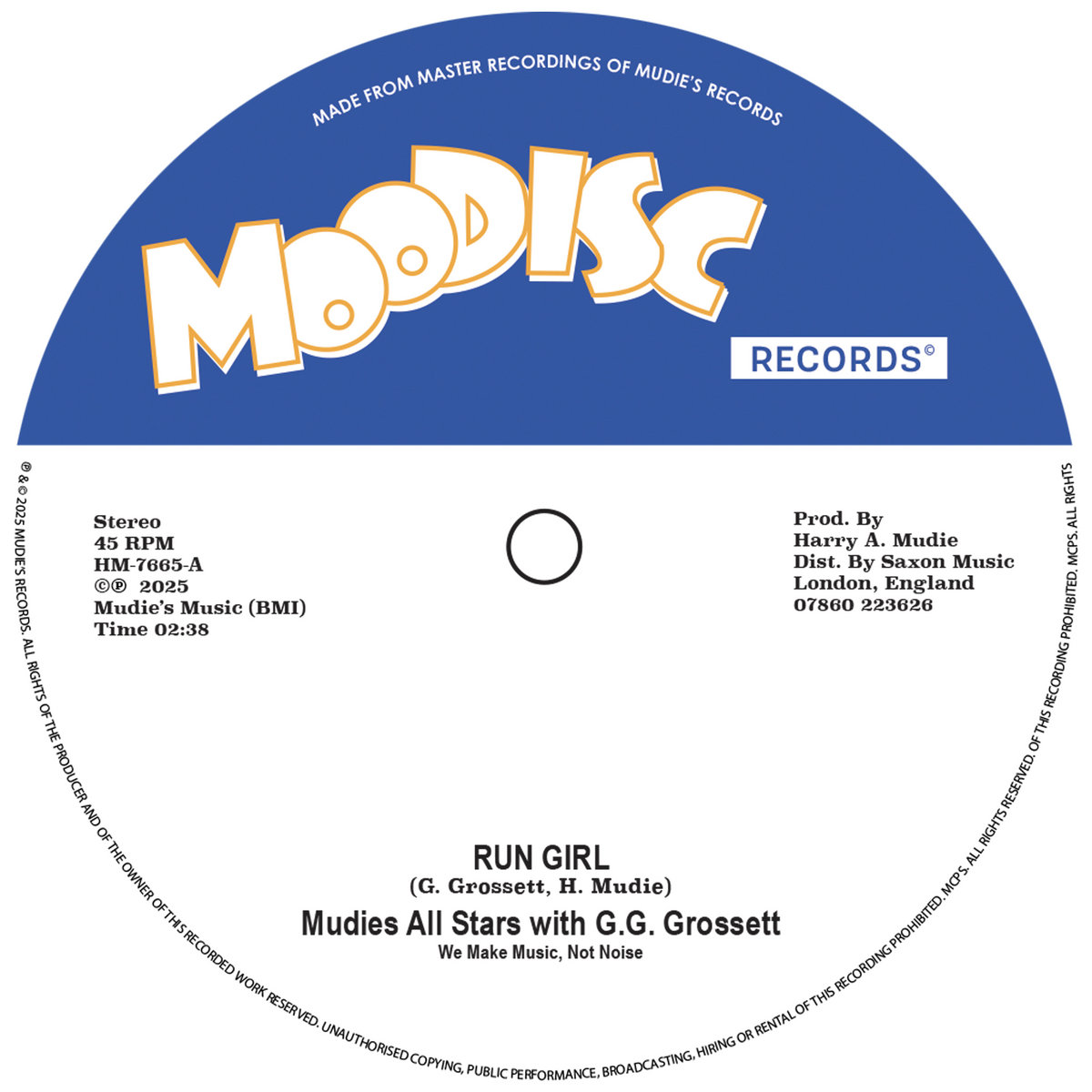 Run Girl / Run For Your Life | Saxon Records