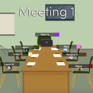 Meeting 1Nikki, Avery, Michi, Kaiya, Roxy, Rem, Laura cover