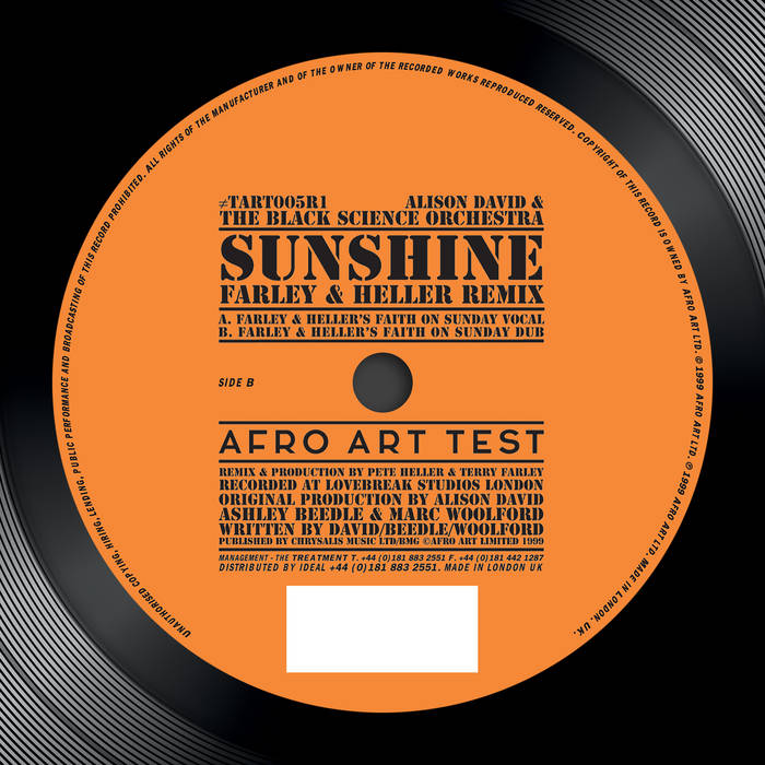Sunshine ( Farley and Heller Remixes) | Alison David & The Black