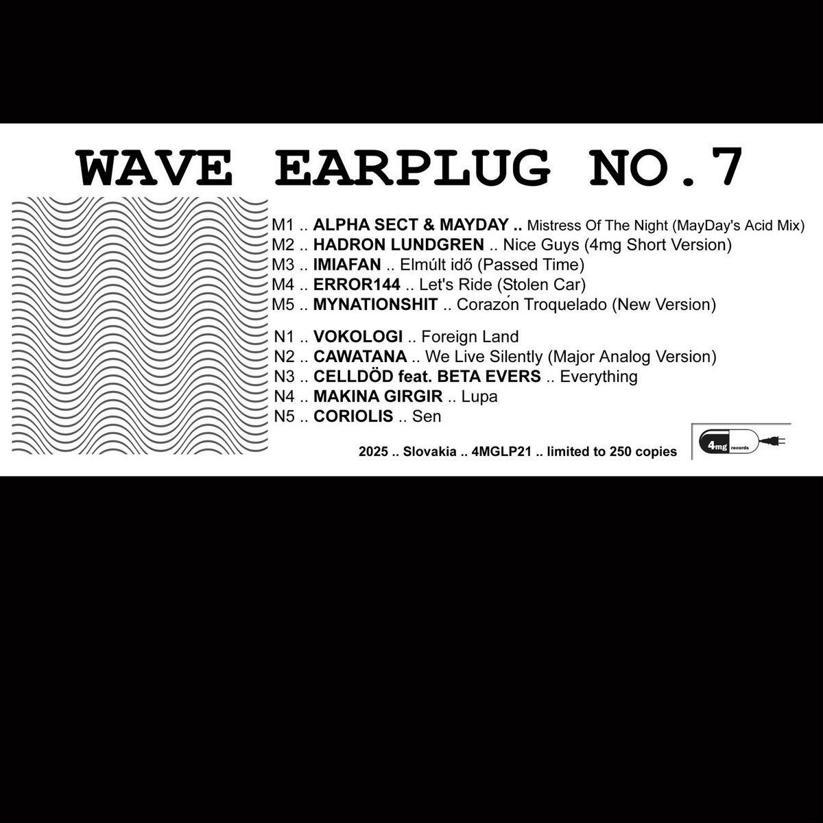 Wave Earplug No.7 | 4mg Records