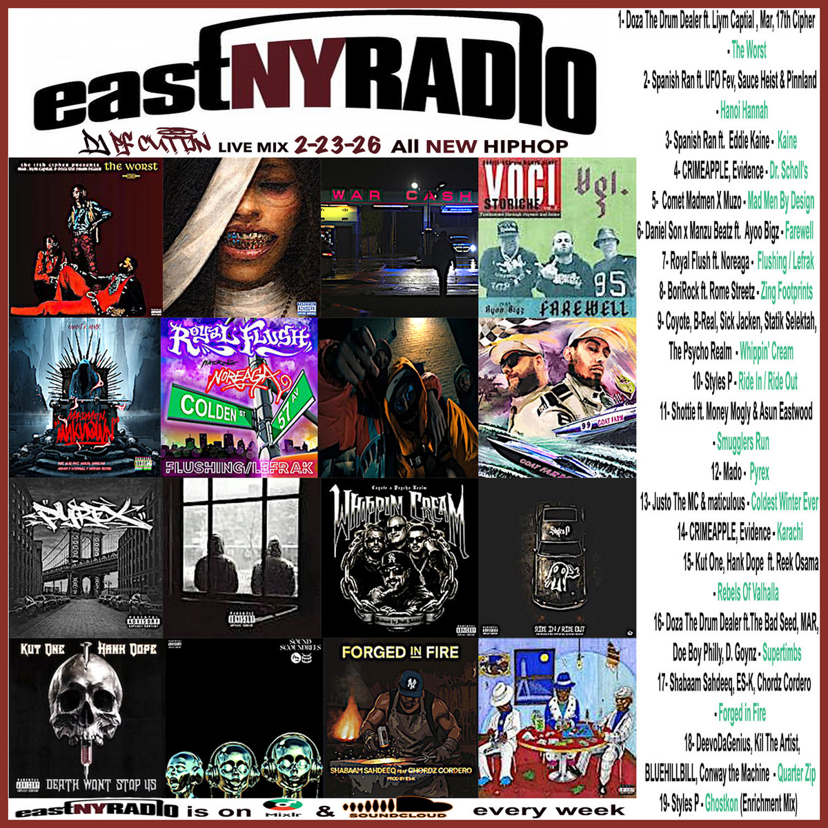 EastNYRadio 2-23-26 mix | Various Artist, Dj mix | PF Cuttin