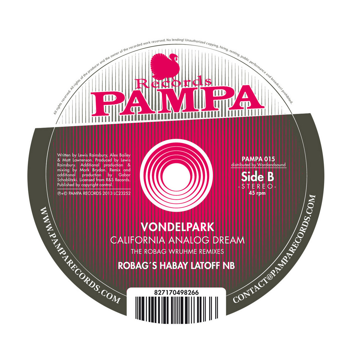 California Analog Dream (The Robag Wruhme Remixes) (Pampa015