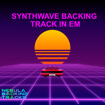 Synthwave Backing Track in Em