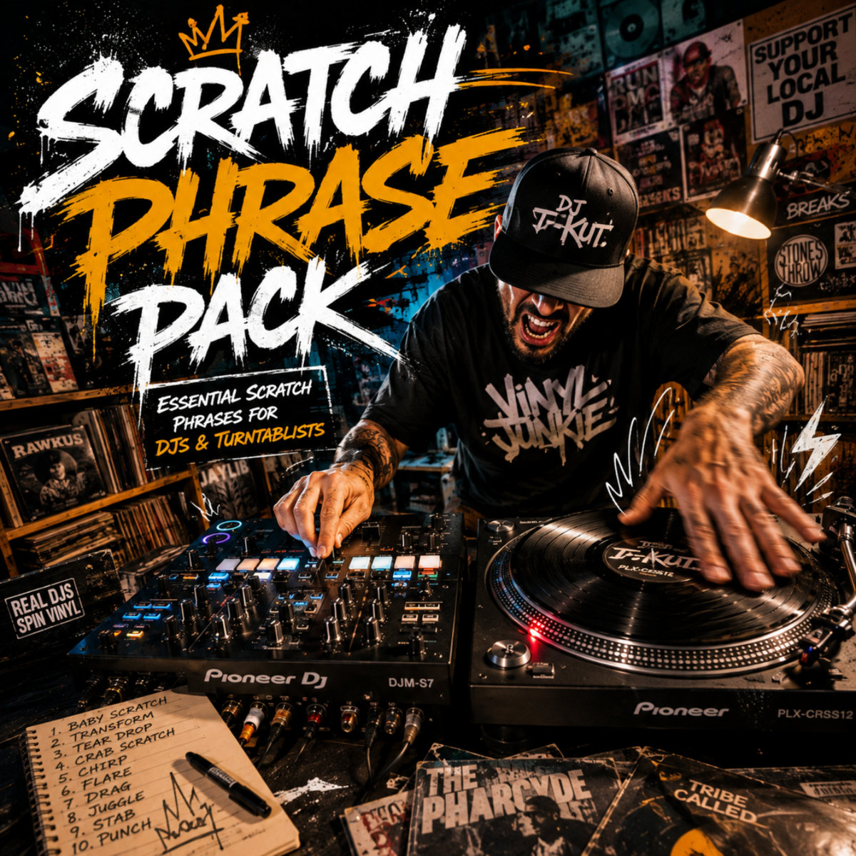 スクラッチ用レコード 3枚セット Skratch Practice Amazon.com
