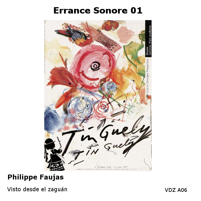 Errance Sonore 01: Jean Tinguely, Paris 1988 cover