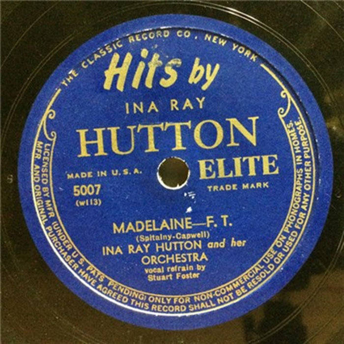 Madelaine A Sinner Kissed An Angel | Ina Ray Hutton And Her Orchestra