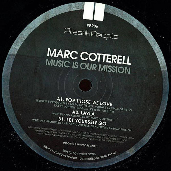 Marc Cotterell - Music is our mission - PPR06