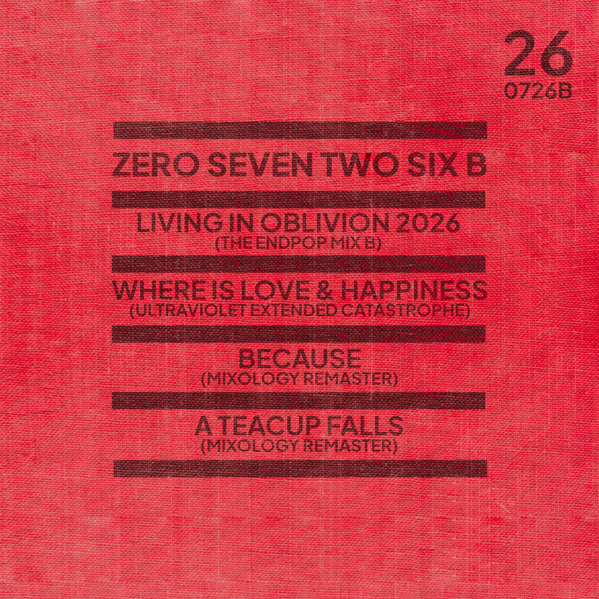 Oblivion Zero Seven Two Six B | Anything Box