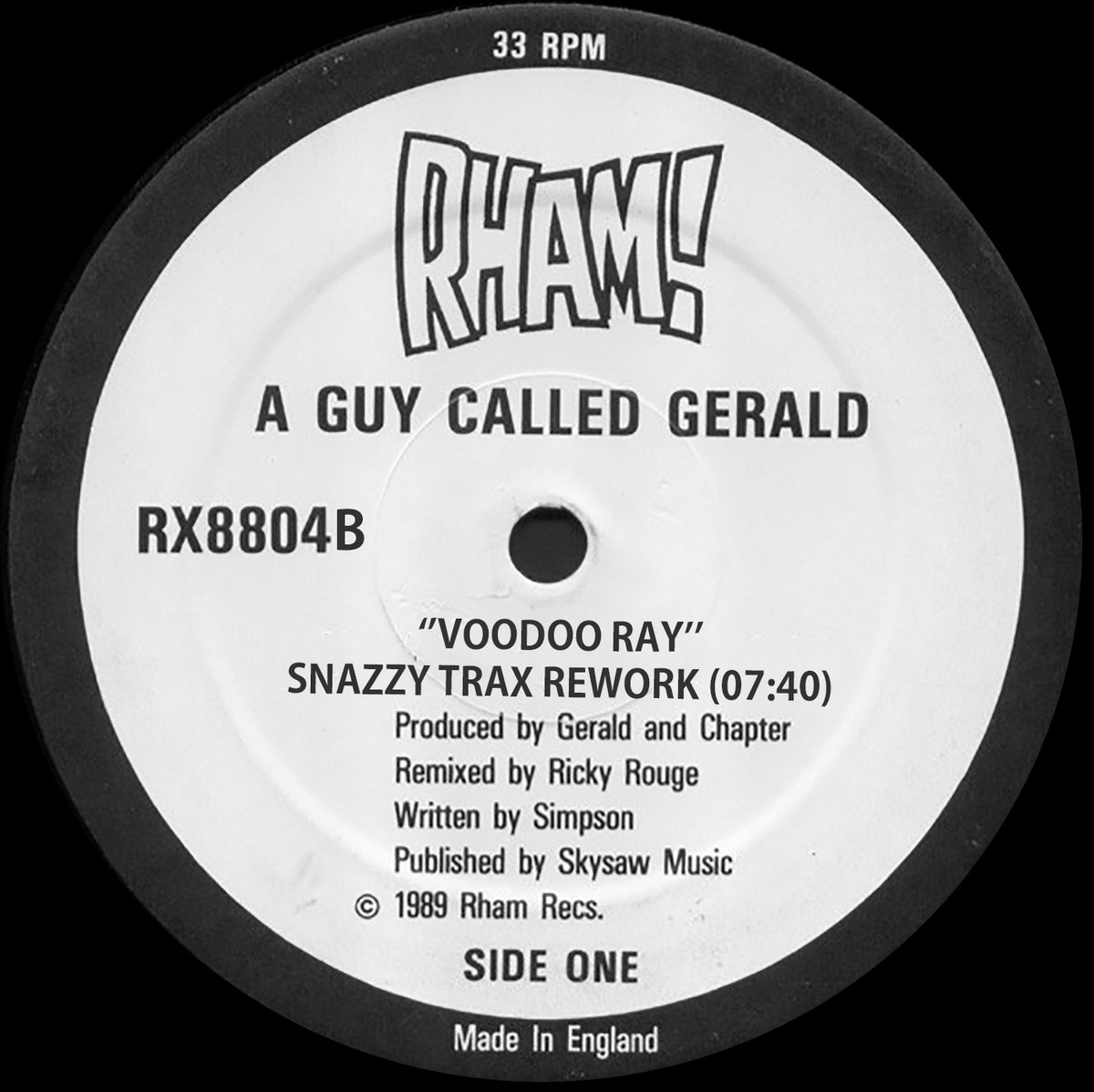 Voodoo Ray (Snazzy Trax Rework) | A GUY CALLED GERALD | Snazzy Trax