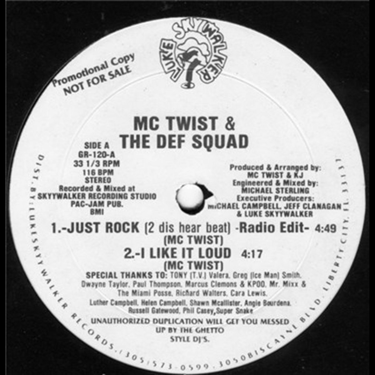 Mc Twist Rapper Just Rock I Like It Loud | MC Twist & The Def Squad