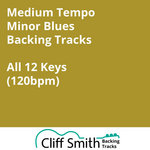 Medium Minor Blues Backing Tracks - All 12 Keys (120bpm)