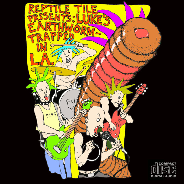 Luke's Earthworm Trapped in L.A. Reptile Tile