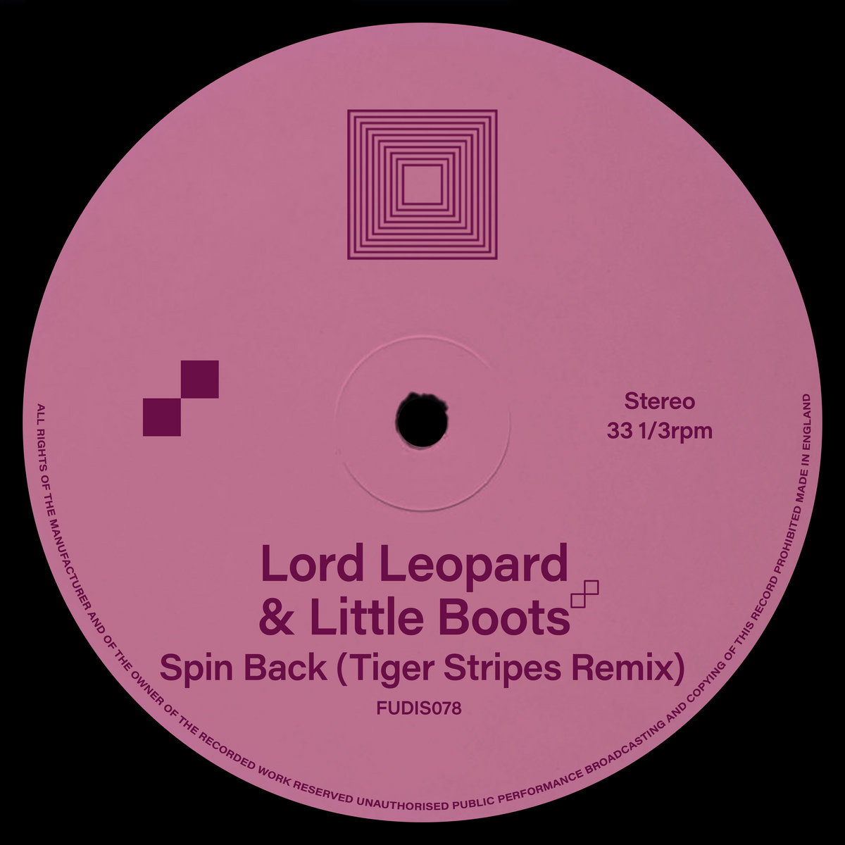 Spin Back (Tiger Stripes Remix) | Lord Leopard & Little Boots