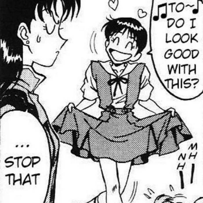 Shinji I finished evangelion today, noticed that Shinji is wearing