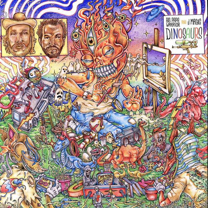 【インパクトアート】GOD SAVE THE REP＆SKULL QUEEN インパクトアート】GOD SAVE THE REP＆SKULL QUEEN（Dinosaurs