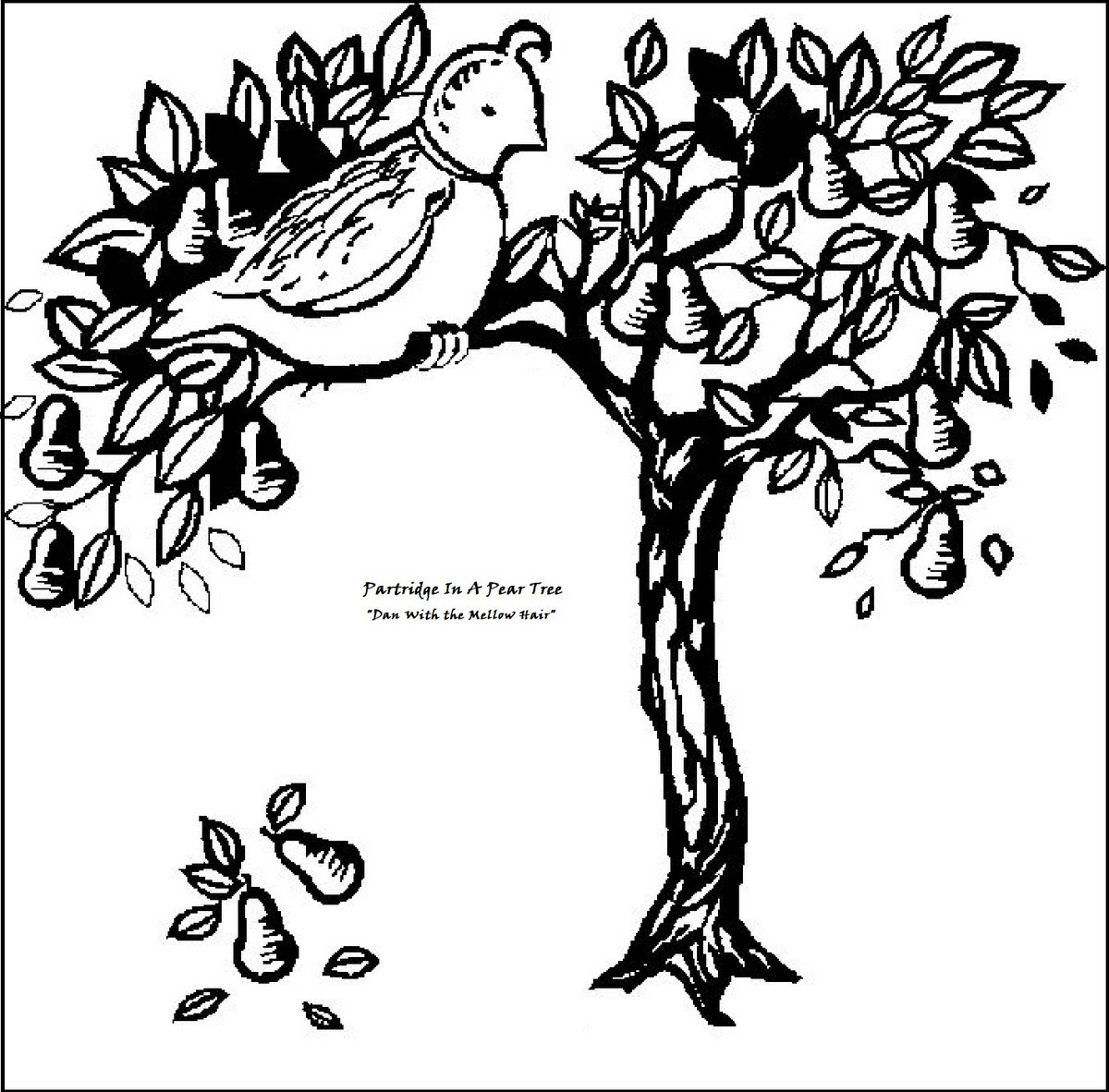 Partridge In A Pear Tree Coloring Page
