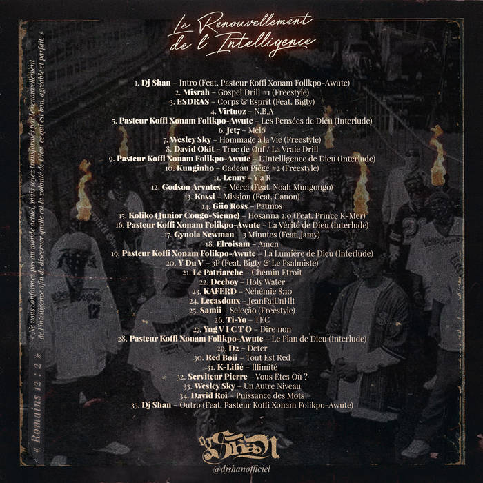 Pochette verso : Le Renouvellement de l'Intelligence